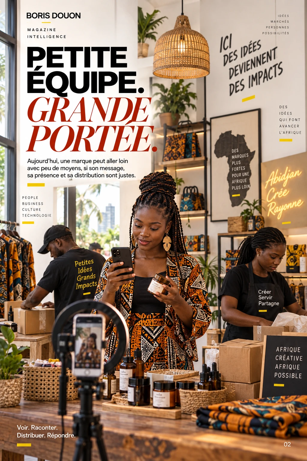 Planche originale : Petite équipe. Grande portée.