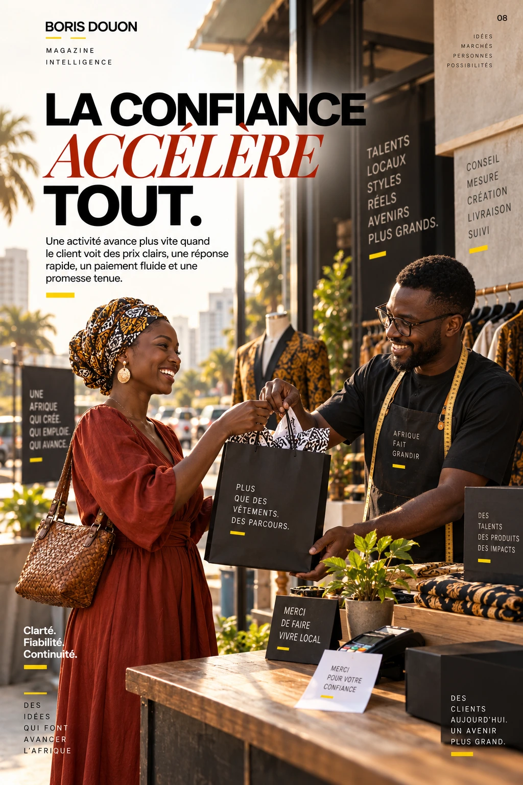 Planche originale : La confiance accélère tout.