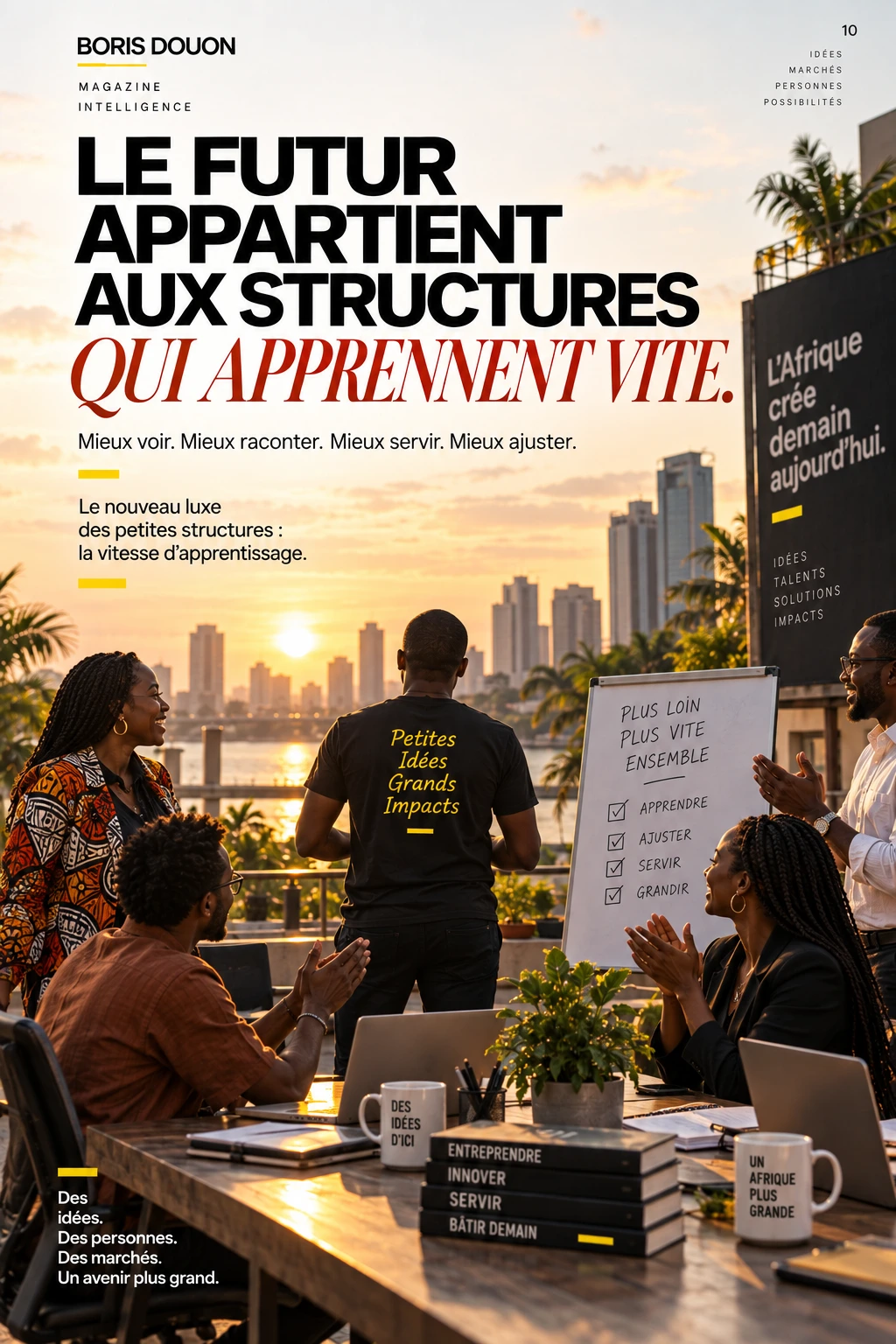 Planche originale : Le futur appartient aux structures qui apprennent vite.